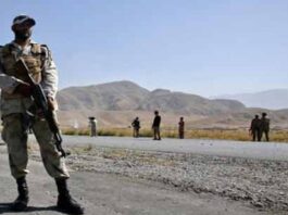 بلیدہ ٹی لشکر کشی، سلہہ بند جھڑپ