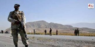 بلیدہ ٹی لشکر کشی، سلہہ بند جھڑپ